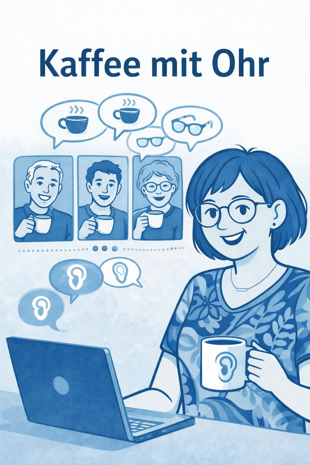 Kaffee mit Ohr: Online Austausch für Menschen mit Hörbehinderung und ihr Umfeld